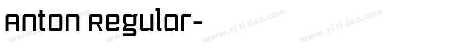 Anton Regular字体转换